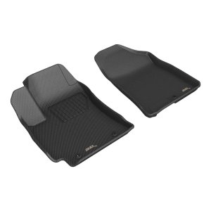 Hyundai Kona Floor Mats - Front - 3D MAXpider - Kagu - Black - `24-`26